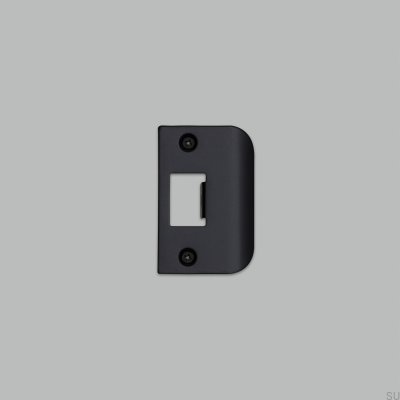Gâche pour portes standard type D Gâche en acier noir