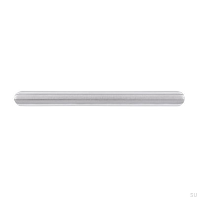 Poignée de meuble allongée 1406 128 Acier brossé