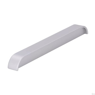 Poignée de meuble allongée 1517 192 Aluminium brossé