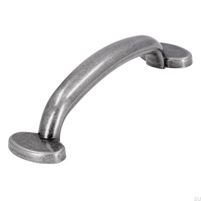 Poignée de meuble allongée 1534 96 Argent Antique
