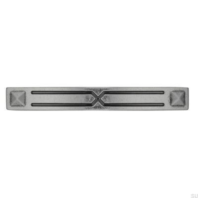 Poignée de meuble allongée 1536 96 Antique Silver