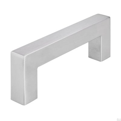 Poignée de meuble allongée 1585 96 Acier brossé