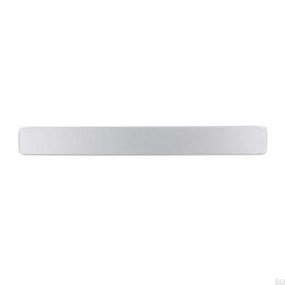 Poignée de meuble allongée 1666 128 Aluminium brossé