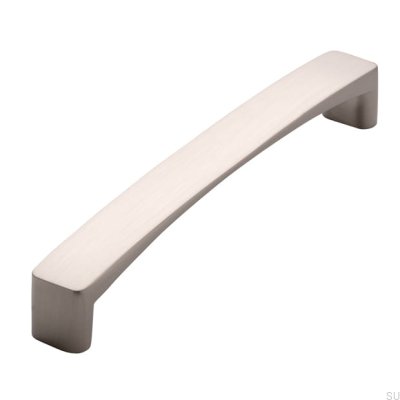 Poignée de meuble allongée 1666 128 Argent brossé