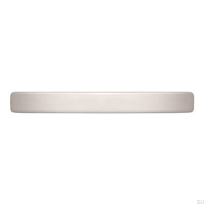 Poignée de meuble allongée 1666 128 Argent brossé