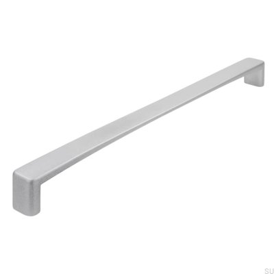 Poignée de meuble allongée 1666 224 Aluminium brossé