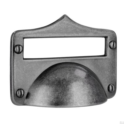 Poignée de meuble allongée 1682 Argent Antique