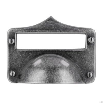 Poignée de meuble allongée 1682 Argent Antique