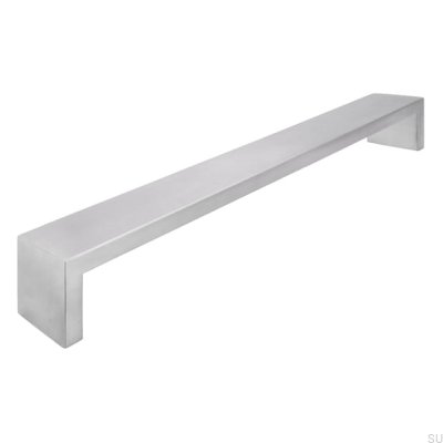 Poignée de meuble allongée 1739 480 Acier brossé