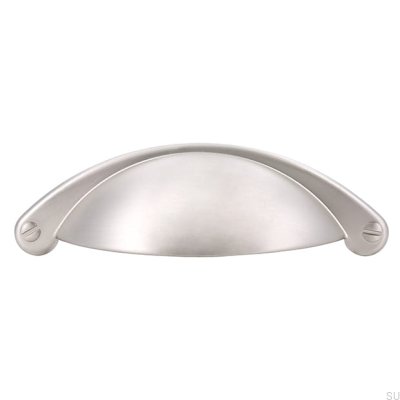 Poignée de meuble coquille 1761 64 Argent Mat