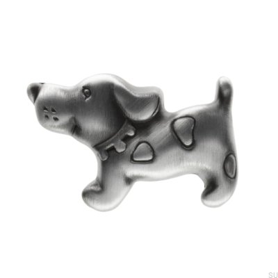 Bouton De Meuble Pies 1885 Argent Antique