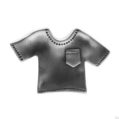 Bouton De Meuble Chemise 1887 Argent Antique