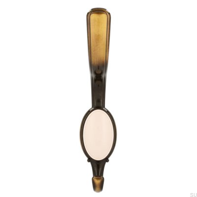 Manteau Mural 1980 Bronze Antique avec Beige