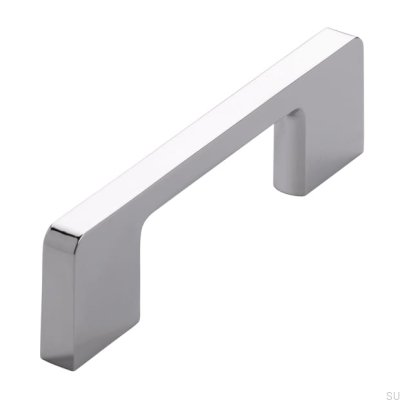 Poignée de meuble allongée 2027 96 Chrome poli