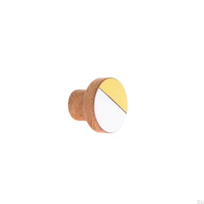 Bouton de meuble Moderna Dębowa émaillé 40 - 55 - Huile brillante incolore