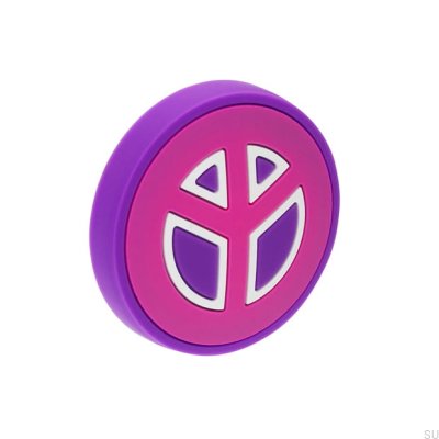 Bouton de meuble H235 Caoutchouc Rose