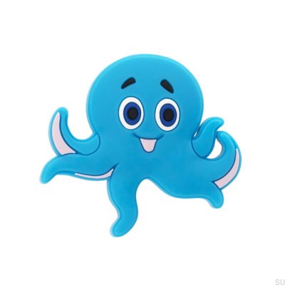 Bouton de meuble H234 Octopus Caoutchouc Bleu