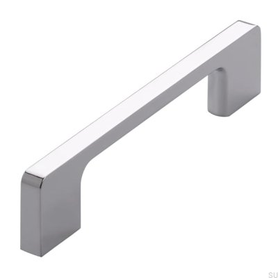 Poignée de meuble allongée 2027 128 Chrome poli