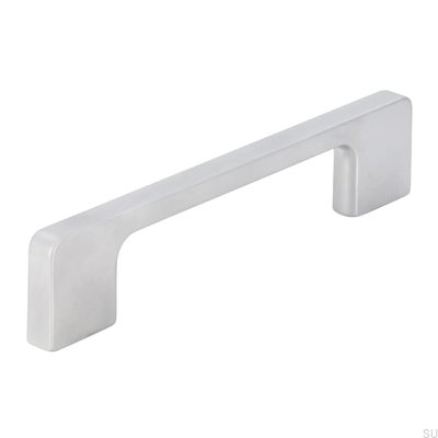 Poignée de meuble allongée 2027 128 Chrome brossé