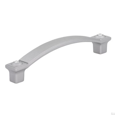 Poignée de meuble allongée 2038 96 Aluminium brossé