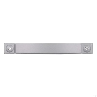 Poignée de meuble allongée 2038 96 Aluminium brossé