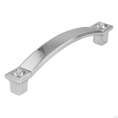 Poignée de meuble allongée 2038 96 Chrome poli