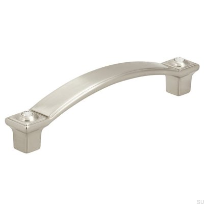 Poignée de meuble allongée 2038 96 Argent brossé