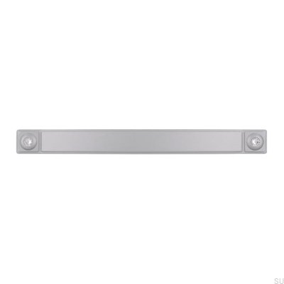 Poignée de meuble allongée 2038 128 Aluminium brossé