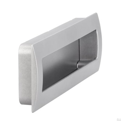 Poignée de meuble encastrée 2042 160 Aluminium Brossé