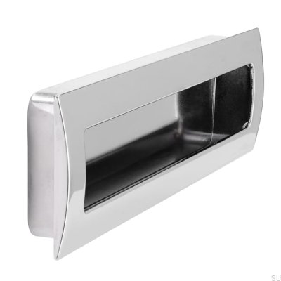Poignée de meuble encastrée 2042 160 Chrome poli