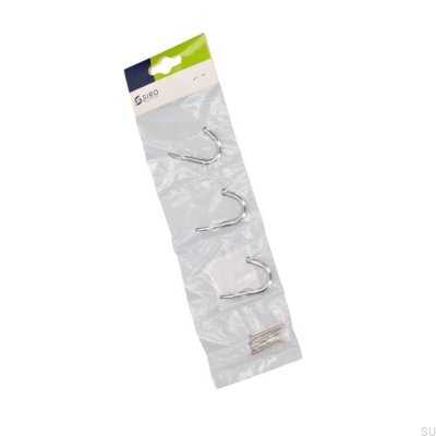 Cintre pour meuble 2081 Chrome poli (3 pièces)
