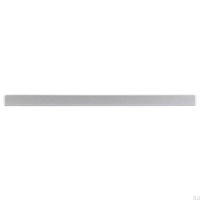Poignée de meuble allongée 2108 128 Aluminium brossé