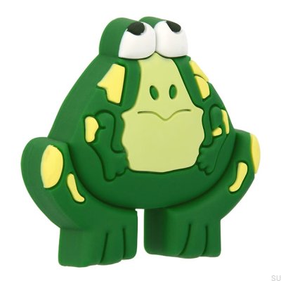 Bouton de meuble H159 Grenouille Caoutchouc Vert