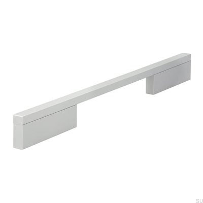 Poignée de meuble allongée 2110 160/256 Aluminium brossé