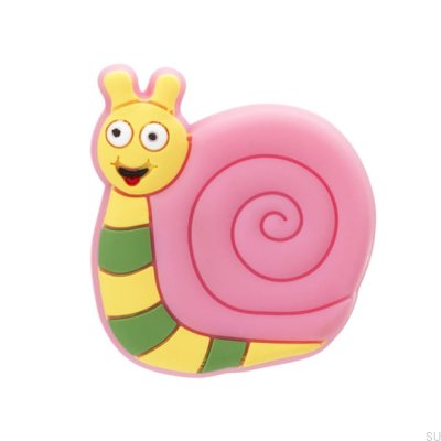 Bouton de meuble H152 Escargot Caoutchouc Coloré
