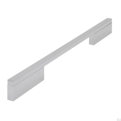 Poignée de meuble allongée 2110 192/288 Aluminium Chrome Poli