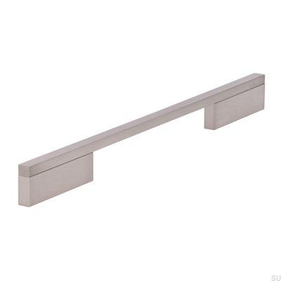 Poignée de meuble allongée 2110 192/288 Aluminium Argent Brossé