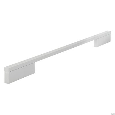 Poignée de meuble allongée 2110 288/384 Aluminium brossé