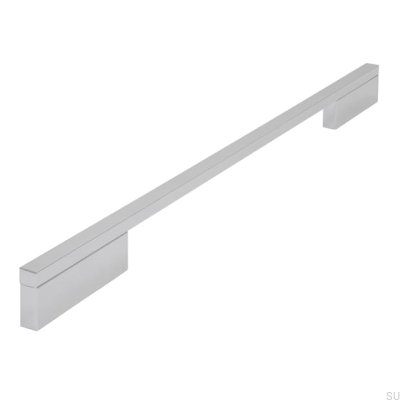 Poignée de meuble allongée 2110 288/384 Aluminium Chrome Poli