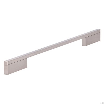 Poignée de meuble allongée 2110 288/384 Aluminium Argent Brossé