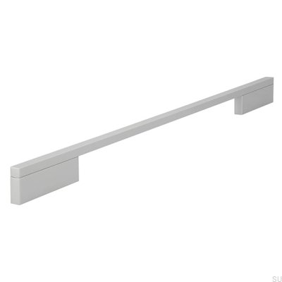 Poignée de meuble allongée 2110 320/416 Aluminium Brossé