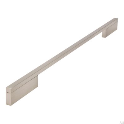 Poignée de meuble allongée 2110 320/416 Aluminium Argent Brossé