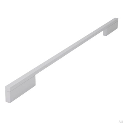 Poignée de meuble allongée 2110 352/448 Aluminium brossé