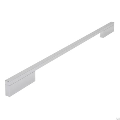 Poignée de meuble allongée 2110 352/488 Aluminium Chrome Poli