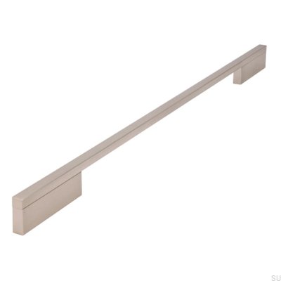Poignée de meuble allongée 2110 352/448 Aluminium Argent Brossé