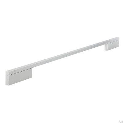 Poignée de meuble allongée 2110 384/480 Aluminium brossé