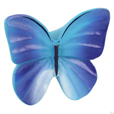 Bouton de meuble H044 Papillon Plastique Bleu