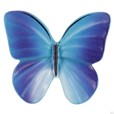 Bouton de meuble H044 Papillon Plastique Bleu