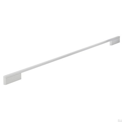 Poignée de meuble allongée 2110 640/736 Aluminium brossé
