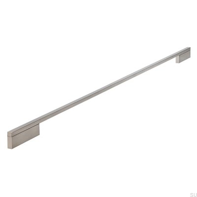 Poignée de meuble allongée 2110 640/736 Aluminium Argent Brossé